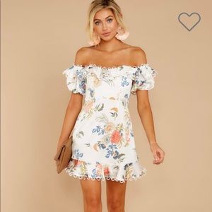 Ruffle Floral Lace Romper